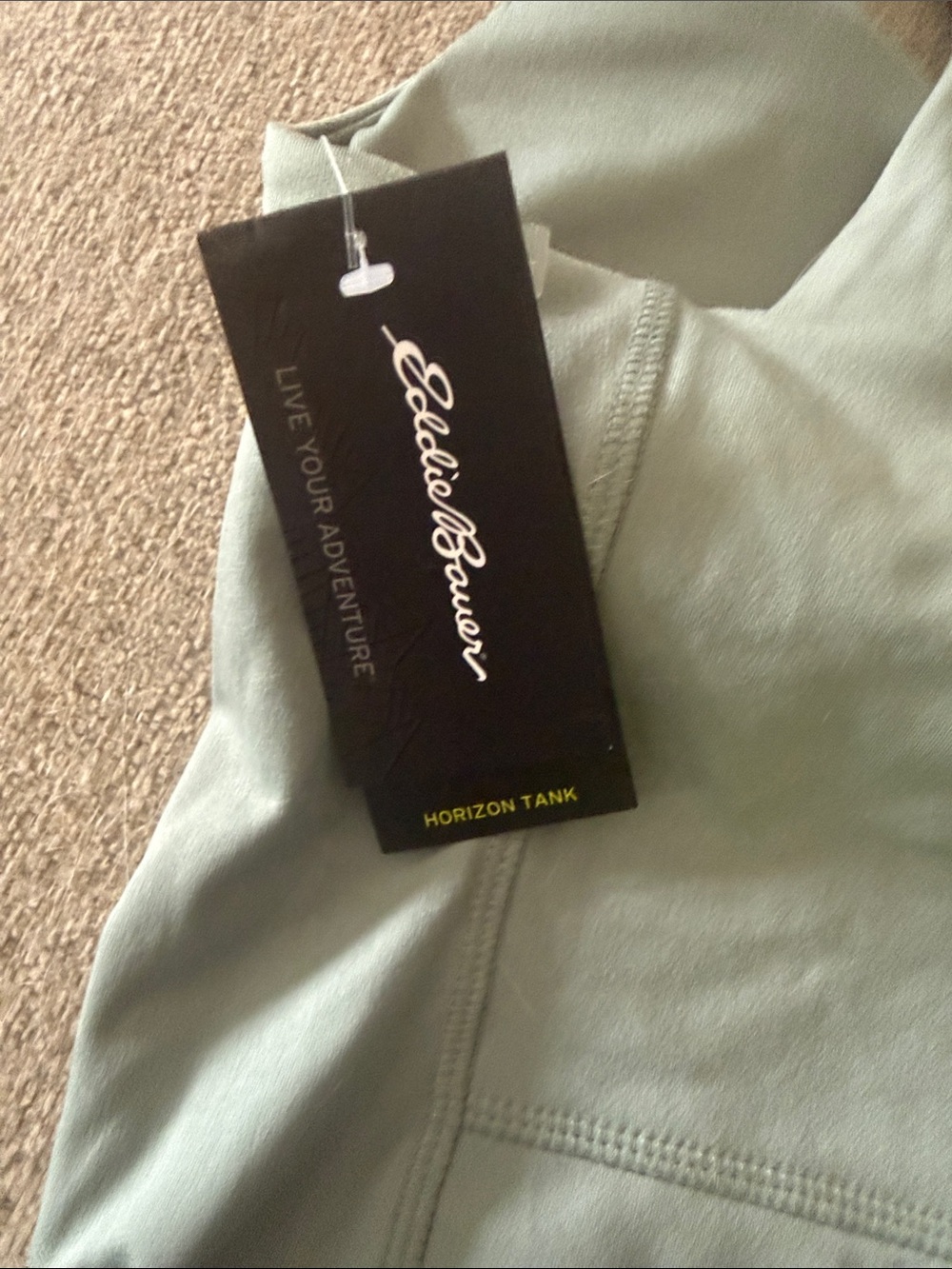 Eddie Bauer Light Sage Racerback Performance Tank - Picture 2 of 4